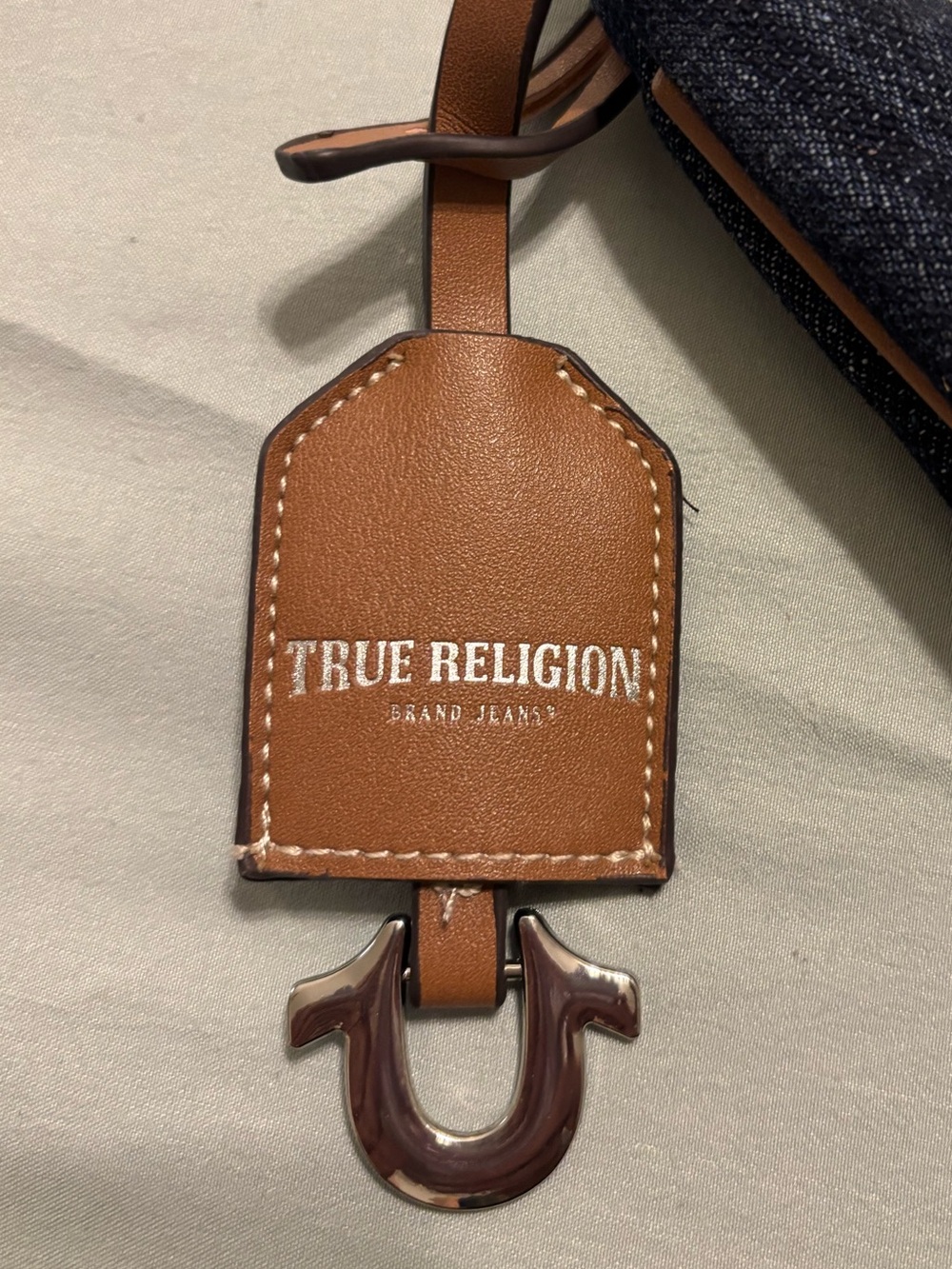 True Religion Patchwork Denim Hobo Bag in Blue - Picture 3 of 4
